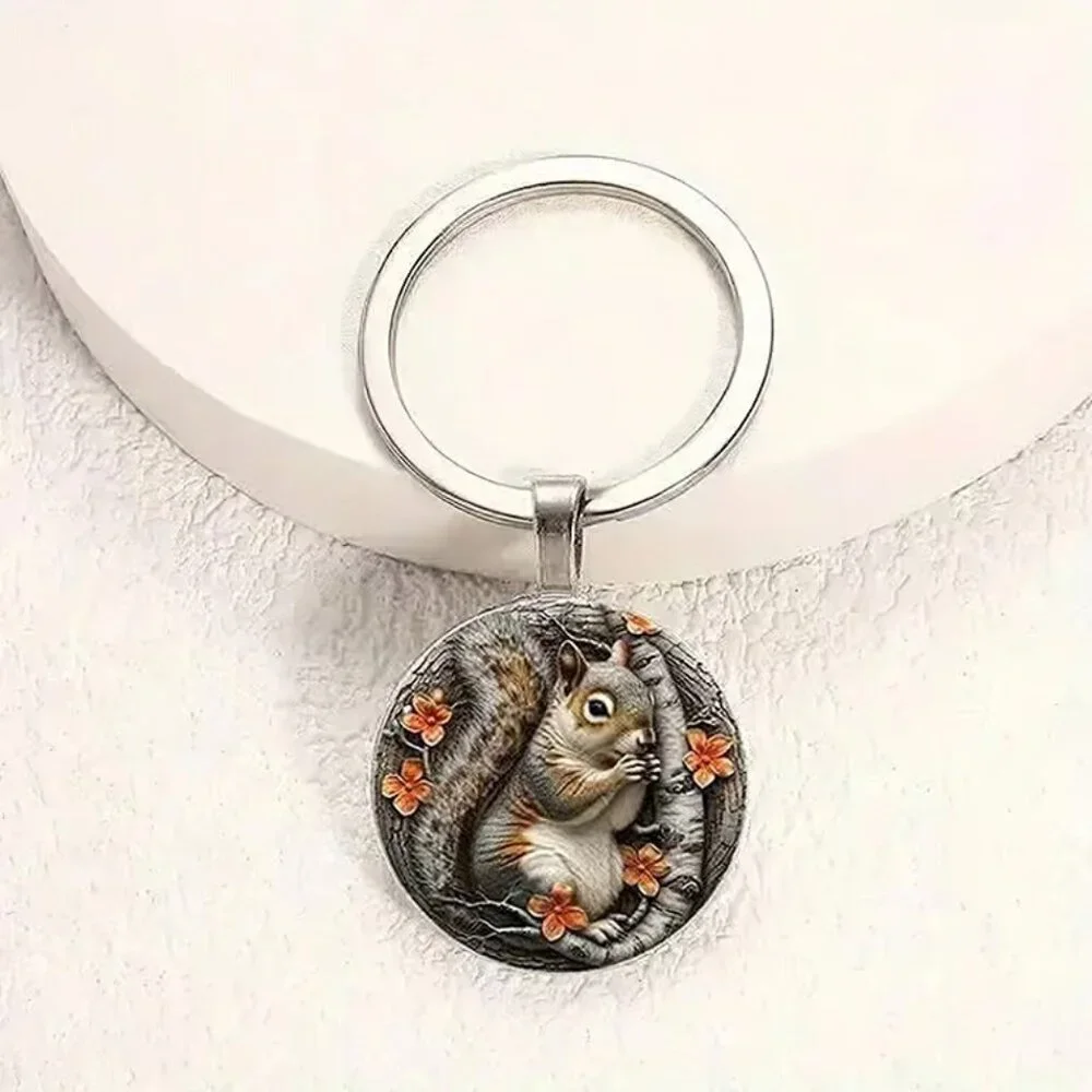 Stainless Steel SQUIRREL Keyring Keychain Accessory